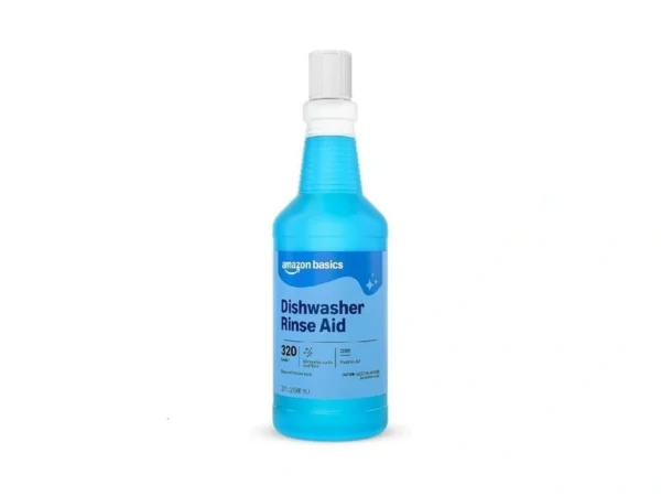 Amazon Basics Dishwasher Rinse Aid Liquid, Prevents Spots, Enhances Drying,
