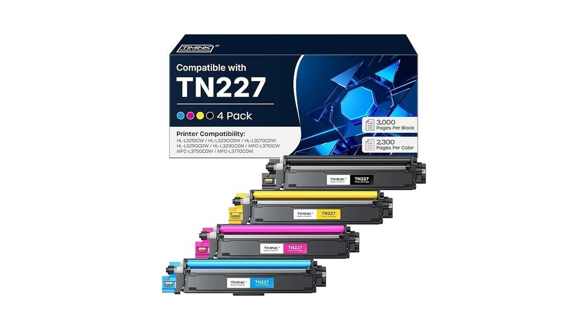 Timink Compatible With Tn227 Toner Cartridge [with Chip] Replacement For