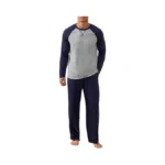 Nitagut Men's Pajama Set Long Sleeve Sleepwear 2 Piece Loungewear