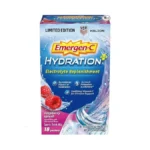 Emergen-c Hydration+ Sports Electrolyte Replacement Sports Drink Mix Powder With