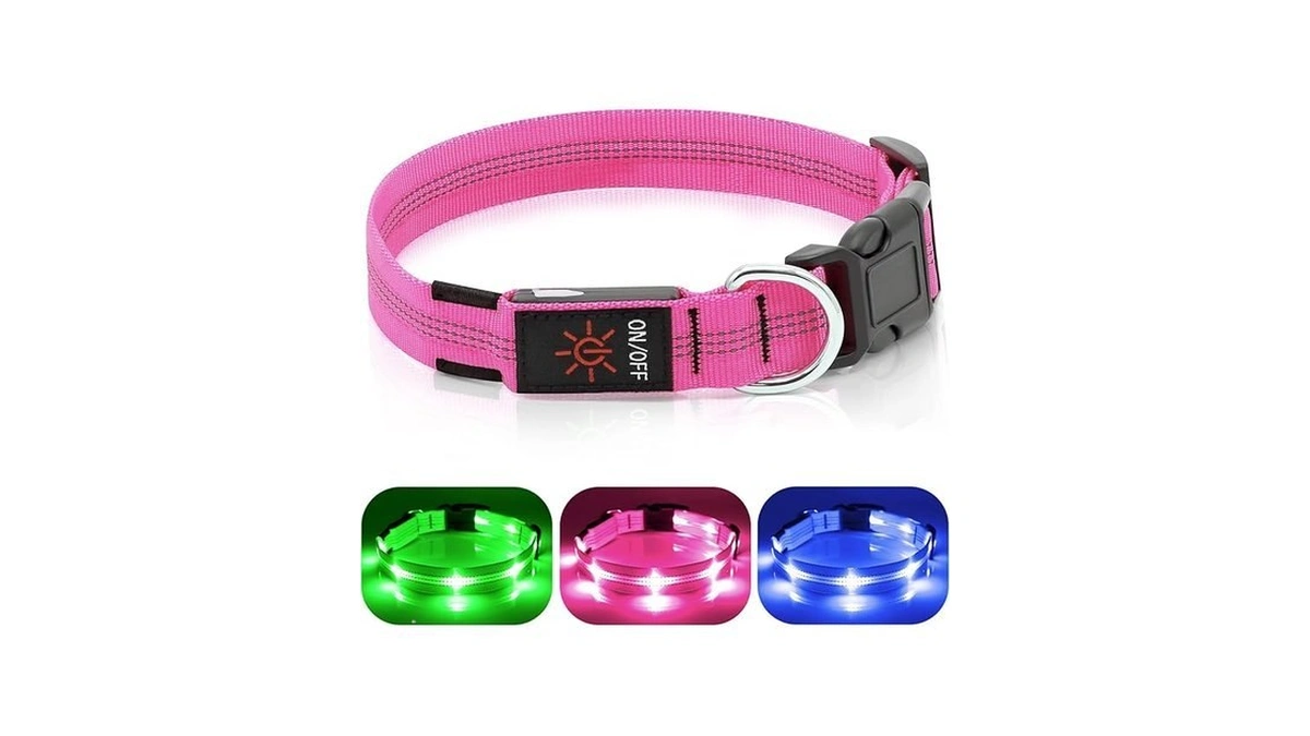 Weesiber Light Up Dog Collars - Usb Rechargeable Led Dog