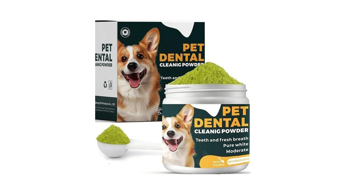 Kupkups Dog Dental Powder - Dog Teeth Cleaning Powder -