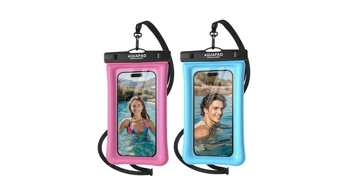 Nephi Ip68 Waterproof Phone Pouch 2 Pack-up To 7.0"，adjustable Neck