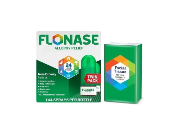 Flonase Allergy Relief Nasal Spray, 24-hour Non-drowsy Multi-symptom Relief �