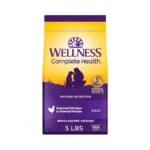 Wellness Complete Health Adult Dry Dog Food, Wholesome Grain Kibble,