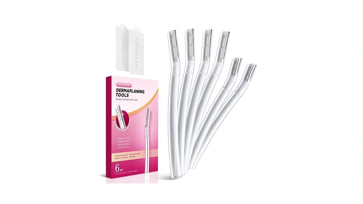 Dermaplane Razor For Women Face, (6 Count) Professional Dermaplaning Tool