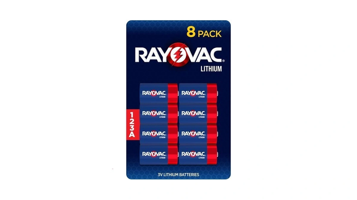 Rayovac 123a Batteries (8 Pack), 123a Lithium Batteries, Great For