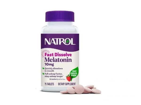 Natrol Melatonin 10mg Fast Dissolve Tablets - Strawberry Flavor, 75
