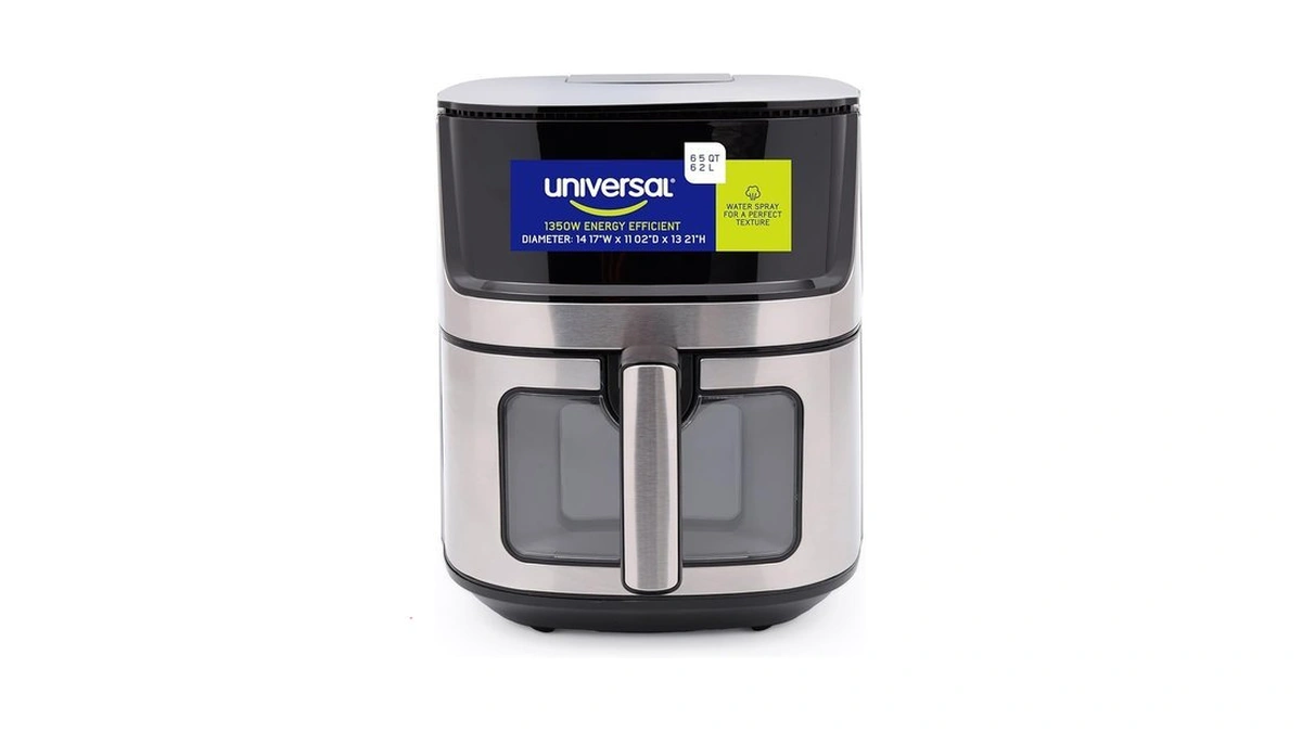 Universal (6.5 Qt) Large Air Fryer With Moisture Spray—crispy Outside,