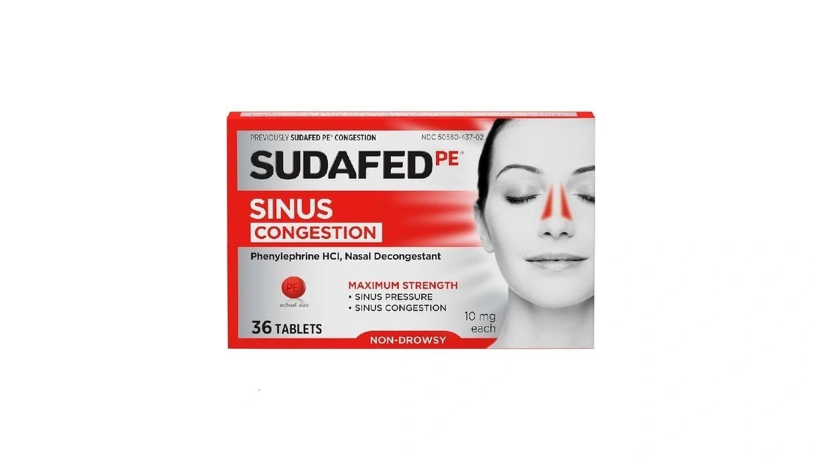 Sudafed, Pe Sinus Congestion Relief Tablets, Maximum Strength, Non-drowsy 10