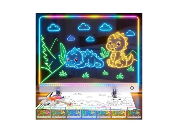16.8-inch Led Drawing Board For Kids: Rechargeable Lumiboard Led Drawing
