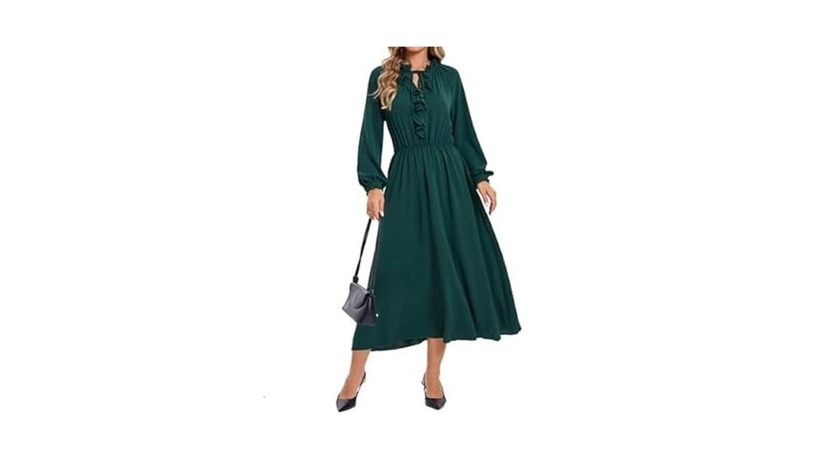 Ystguic Women's Fall Casual Long Sleeve Wedding Guest 2025 Boho