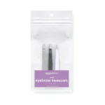 Amazon Basics Mini Eyebrow Tweezers For Grooming, 3-pack, Black/white/grey