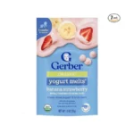 Gerber Baby Snacks Organic Yogurt Melts, Banana & Strawberry, 1