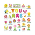Jarthenaamcs Spring Bulletin Board Decorations Affirmation Station Bulletin Board Set