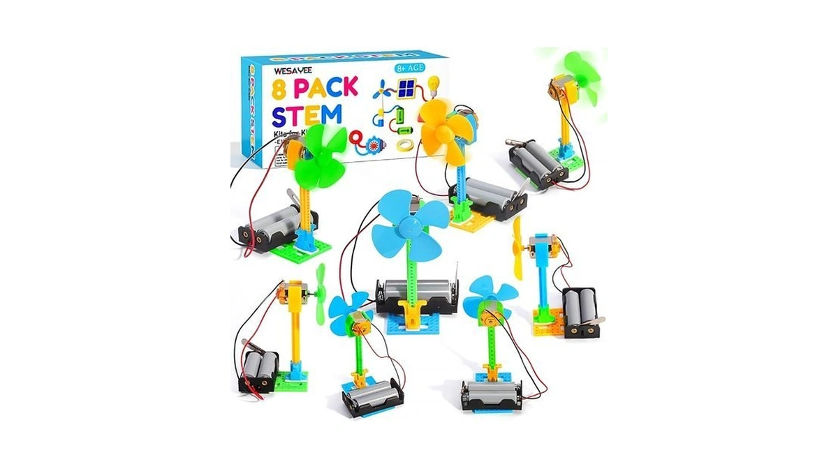 Bulk Stem Kits - 8 Set Electrical Fans, Girls Boys