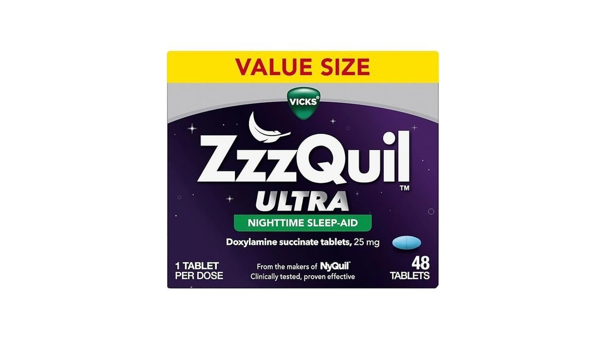 Zzzquil, Ultra, Sleep Aid, Doxylamine Succinate 25mg, Sleep Aids For
