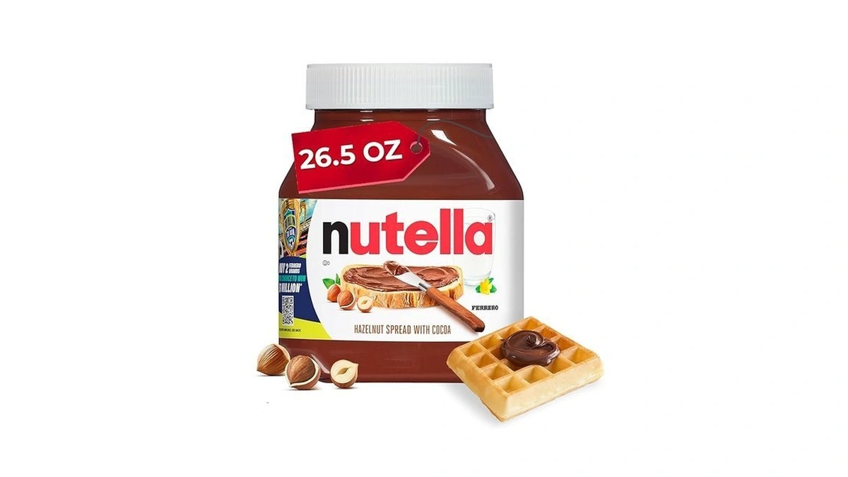 Nutella Hazelnut Spread With Cocoa, Creamy Hazelnut Spread, Breakfast Favorite,