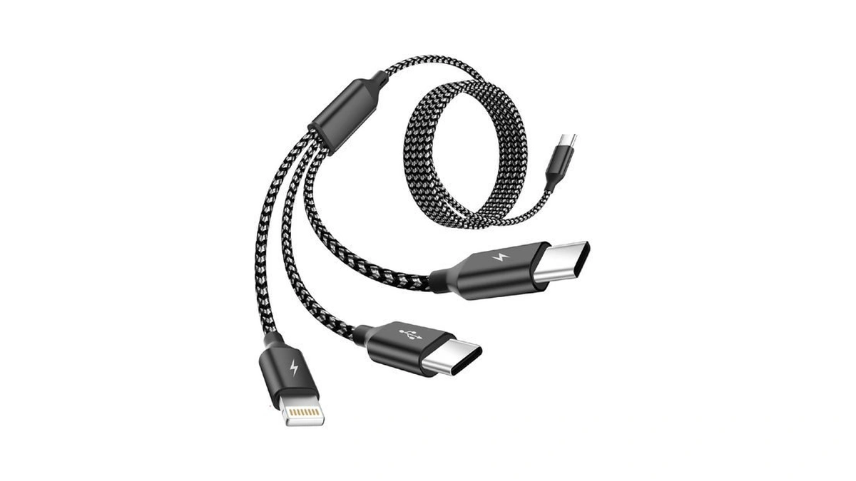 Mpatiby Usb C Multi Charging Cable [1pack 5ft], 3 In