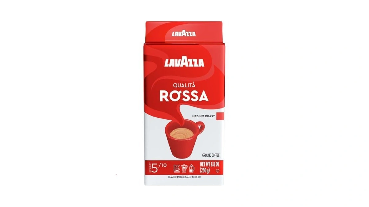 Lavazza Qualità Rossa Ground Coffee, Medium Roast, Arabica And Robusta