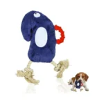 2026 New Upgraded Dog Rope Tug Toy, Reinforced Natural Rubber