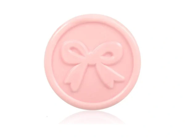 Jarthenaamcs 50pcs Pink Bow Wax Seal Stickers Coquette Envelope Seal