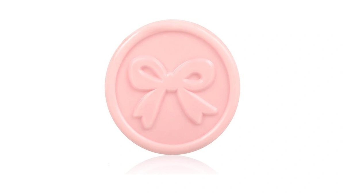 Jarthenaamcs 50pcs Pink Bow Wax Seal Stickers Coquette Envelope Seal