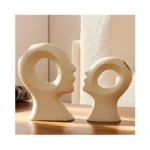 Couple Decorative Statues Set - Boho Style Modern Abstract Sculptures
