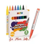 Amazon code: Hotu Acrylic Paint Markers Brush Tip 8 C