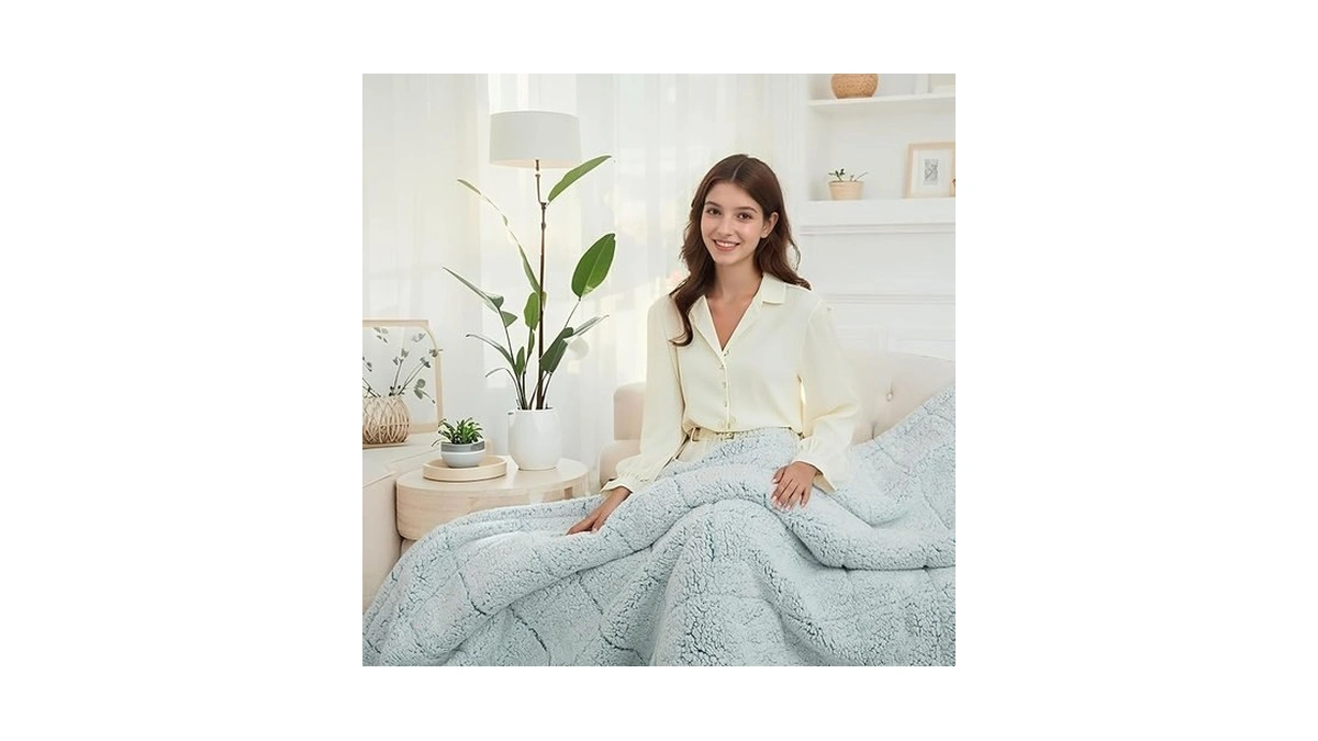 Electric Heated Blanket 84"x90" Queen Size - 4 Heat Settings