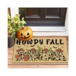 Funny Ghost Doormat Outdoor Howdy Fall Holiday Welcome Door Mat