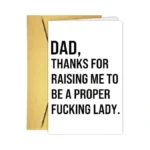 Uuefktn Funny Fathers Day Card Gift For Dad From Adult