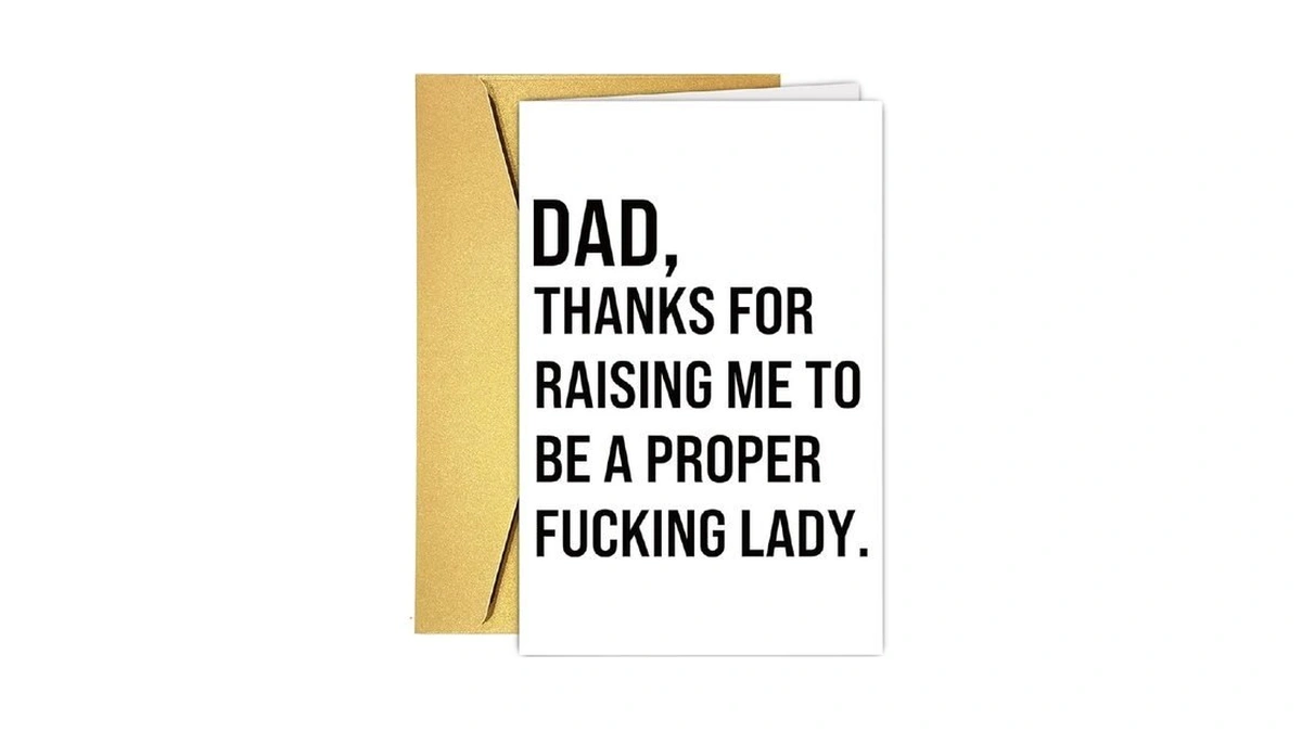 Uuefktn Funny Fathers Day Card Gift For Dad From Adult