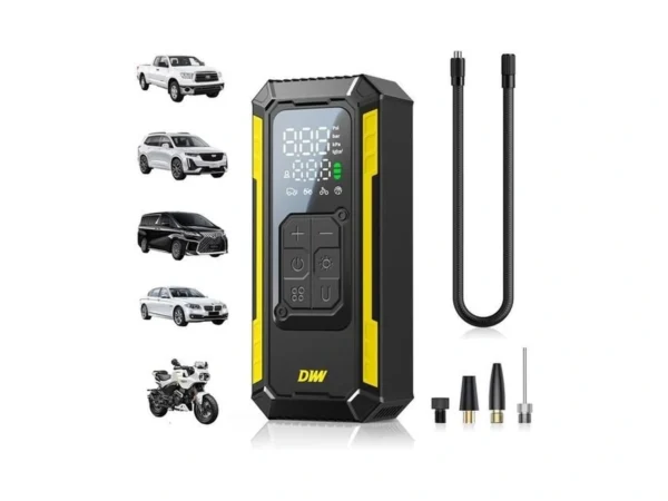 Dww Tire Inflator Portable Air Compressor, 150 Psi Cordless Air