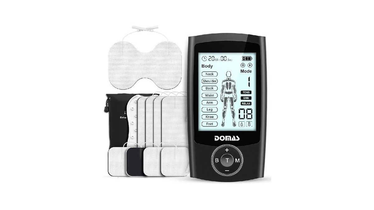 Domas Tens Unit With 4"x6" Butterfly Pad For Lower Back
