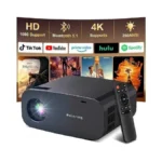 Mini Projector With Wifi And Bluetooth,4k 1080p Support Portable Projector,built-in