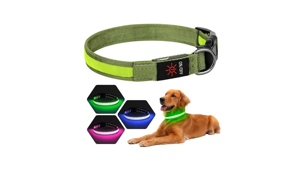 Dolitego Led Dog Collar, Light Up Dog Collar Adjustable Usb