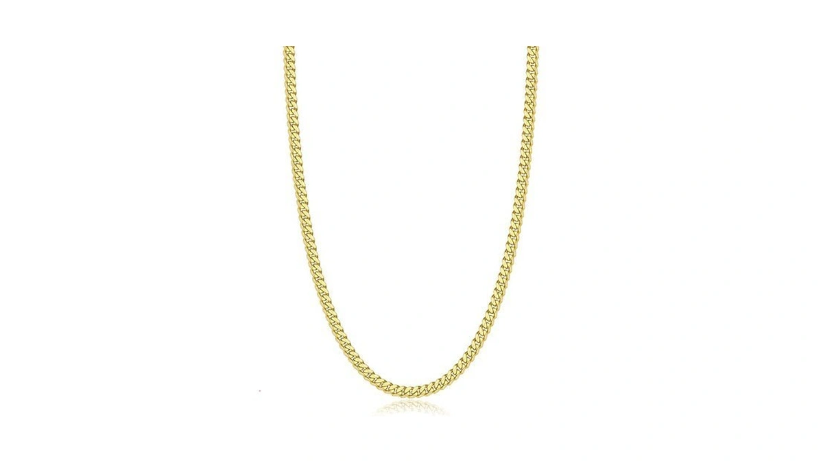 Eterjew 14k Plated Gold Chain Necklace For Men, 3.5mm Men's