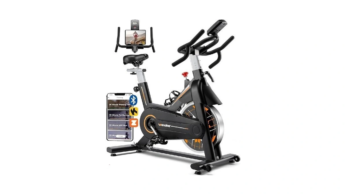 Exercise Bike, Wenoker Stationary Bike For Home, App Supported Indoor