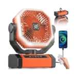 Battery Powered Fan - 9-inch Rechargeable Fan Portable, 24000mah(60hrs) Camping