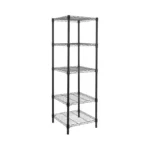Hollyhome 5 Shelves Adjustable Steel Wire Shelving Rack In Small
