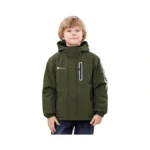 Boys' Waterproof Skiing Jacket - Winter Fleece Lined Snowboarding Coat