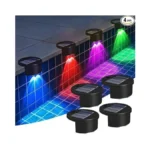 Rerekiki Poolside Solar Light For Inground Pool, 4 Pack Above