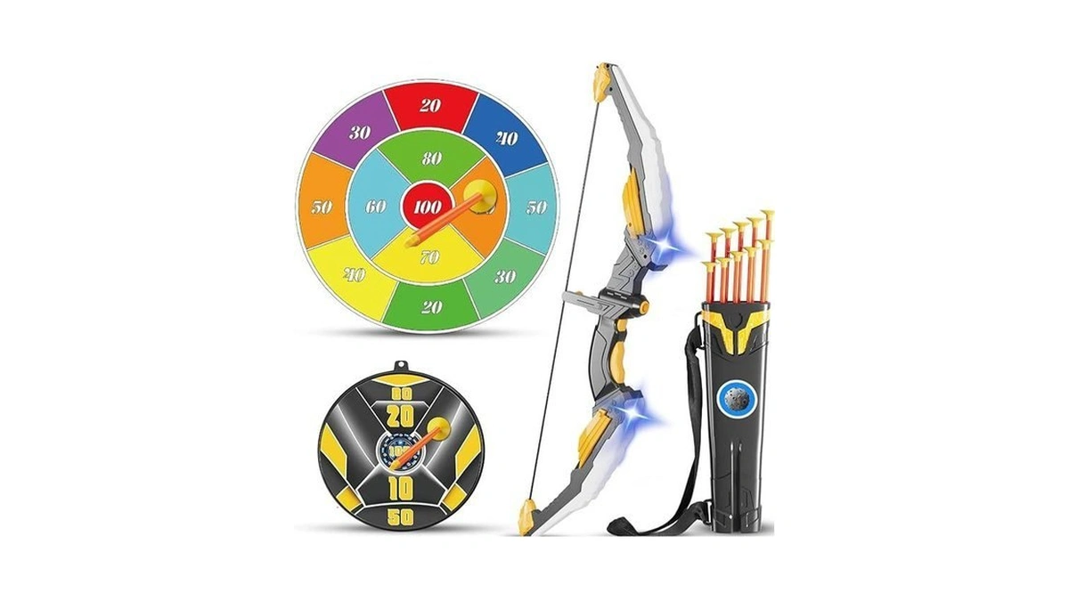 Kids Bow And Arrow Set Led Light Up Archery Set