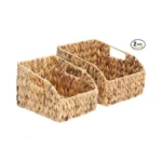 Fairyhaus Wicker Baskets 2 Pack, Natural Large Wicker Baskets For