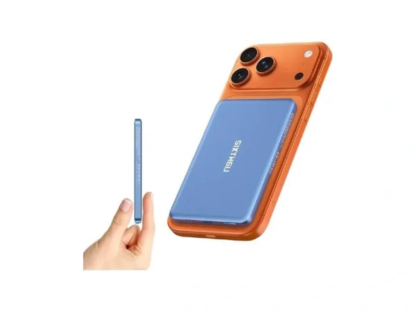Sixthgu Magnetic Portable Charger, Ultra Slim 5,000mah Wireless Power Bank,
