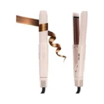 Hair Straightener And Curler, 2-in-1 Flat Iron & Airflow Curling