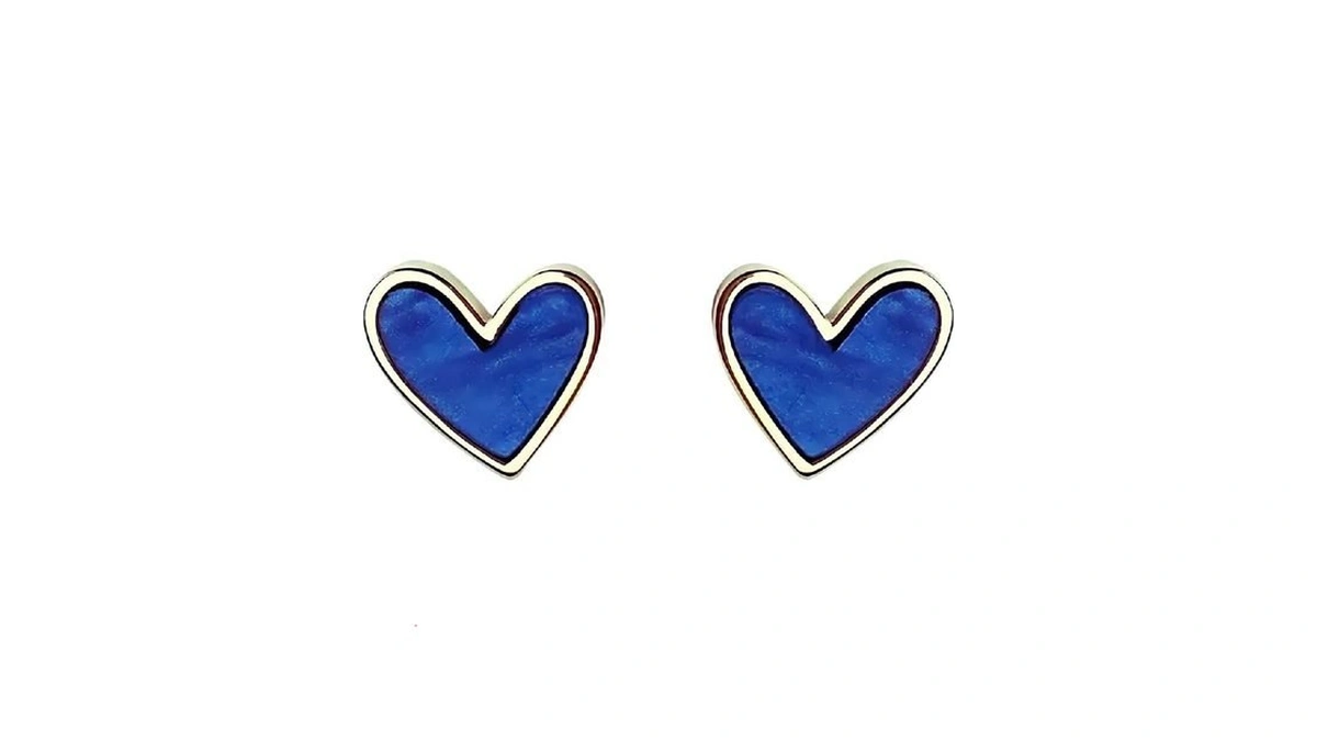 Small Heart Stud Earrings, Hypoallergenic Cute Heart Earrings Stud For