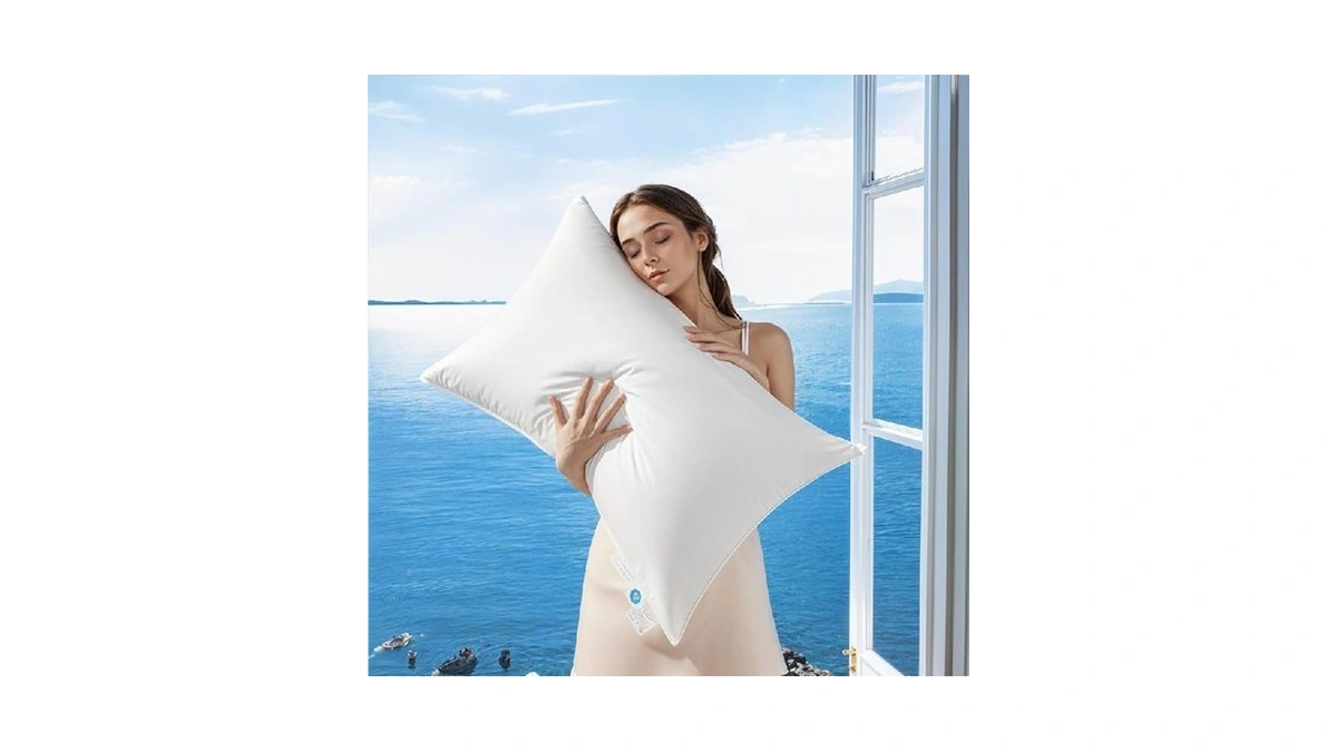 Aiangu Canadian Luxury Goose Down Pillow Queen Size - 1050