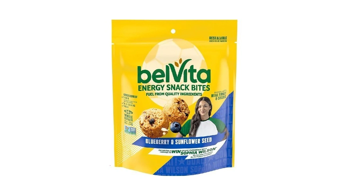 Belvita Energy Snack Bites, Blueberry And Sunflower Seed, 5 Oz